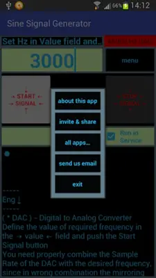 Sine SignalnGenerator android App screenshot 0