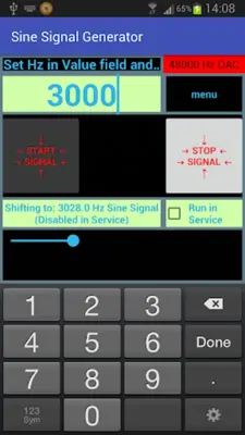 Sine SignalnGenerator android App screenshot 4