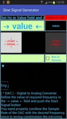 Sine SignalnGenerator android App screenshot 6